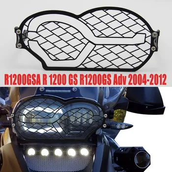Accesorios de la motocicleta de la cubierta de lámpara de la Parrilla de Faros Protector de la Lente Cubierta de Ajuste Para BMW R 1200 GS ADV 2004-2012 Acero