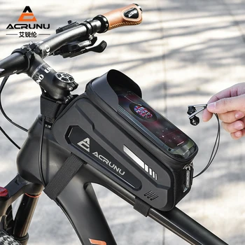 Acrunu de Bicicletas Bolsa Impermeable de la Pantalla Táctil de Ciclismo de la Bolsa de la parte Frontal Superior Bastidor de Tubo de MTB Bicicleta de Carretera de la Bolsa de 6.5 Caso de Teléfono Accesorios de Moto