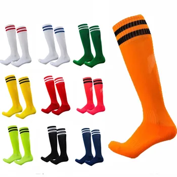 Adulto Calcetines de Fútbol Golpe de Color resistente al Desgaste de los Niños de Deporte de Niños Calcetines Largos de Más de la altura de la Rodilla Calcetines de Hockey de Béisbol