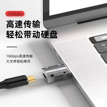 Aleación de Zinc PD 120W USB 3.0 USB Adaptador de C Tipo C Hembra a USB Macho de Carga Rápida del Convertidor de 10 gbps OTG de Transferencia de Datos Conector