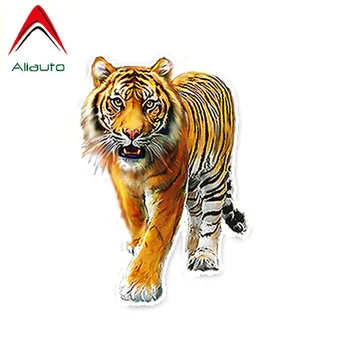 Aliauto Personalizado de Animal etiqueta Engomada del Coche Feroz Tigre Auto Accesorios de Moda JDM PVC Calcomanía de la Cubierta de Arañazos,15 cm*10cm