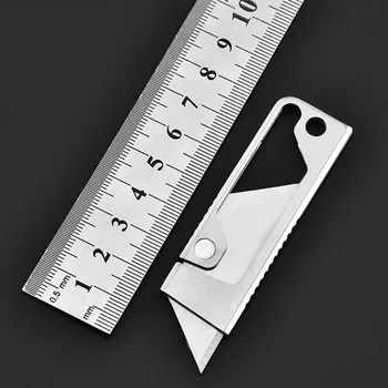 Alta dureza de Acero Inoxidable Mini Cuchillo Afilado PortablePaper Cortador Manual de Reparación de la Herramienta de la EDC Papelería Cuchillo de Bolsillo