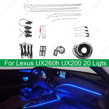 Ambiental LED Lámpara de Luz de Ajuste Para Lexus UX260h UX200 Avanzado Atmósfera de Luz Interior luces de la decoración de 64 Colores