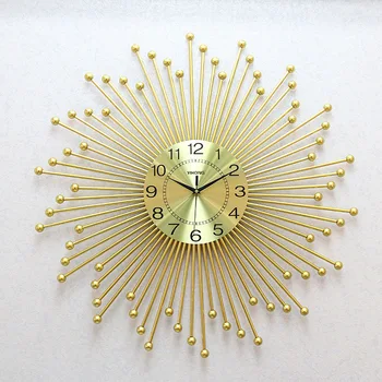 American Reloj De Pared De La Sala De Estar Moderna Simple Reloj Creativo Casera De La Pared Del Reloj De Luz Nórdica De Lujo Reloj De Pared De La Decoración De La Pared