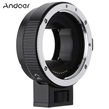 Andoer AF EF-NEXII Lente de la Cámara Anillo Adaptador para objetivo Canon EF EF-S Lente para Sony NEX Montura E 3/3N/5N/5R/7/A7/A7R/A7S/A5000 de Fotograma Completo