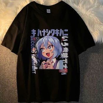  Anime japonés chica Camiseta de Verano de Manga Corta T-shirt Harajuku Kawaii Ropa de Moda Mujer Blusas de manga de la Ropa de la parte Superior