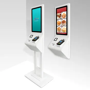 Astouch de 21,5 pulgadas con Windows auto de orden de servicio de kiosco con código QR escáner y la impresora térmica para la comida rápida de la tienda