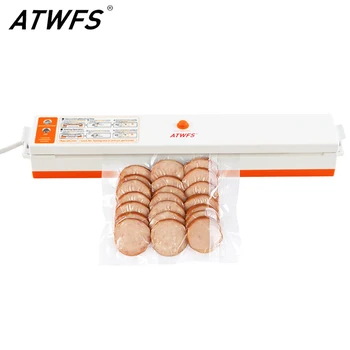 ATWFS Sellador al Vacío de Embalaje de la Máquina de Sellado Mejor Portátil Alimentación de Vacío Sellador de Cocina Packer con 15pcs Bolsa de Vacío para la Alimentación de Ahorro de