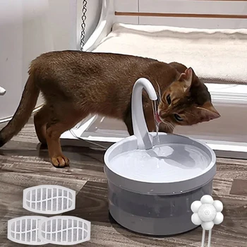 Automático de Mascotas Potable Alimentador de Gato el Agua de la Fuente del Gato Dispensador de Agua Sensor de Filft Bebedor Con Luz LED Para Perros Gatos Fuente