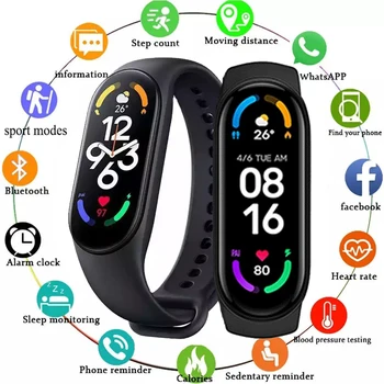 Banda inteligente Impermeable Deporte Smart Watch Hombres Mujer de la Presión Arterial Monitor de Ritmo Cardíaco de la Pulsera de Fitness Para Android IOS
