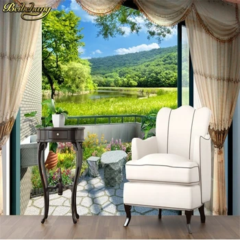 beibehang 3d mural de papel pintado de Visual ampliar la hierba verde elegante de estilo minimalista, dormitorio, sala de estar fotos de pared de artículos de decoración para el hogar