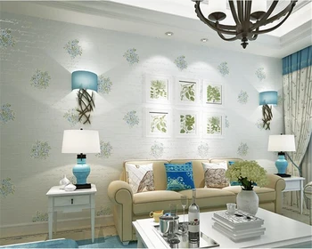 beibehang Moderno de la pared artículos de decoración para el hogar minimalista 3D flor cartas de no-tejido fresco pastoral sofá de fondo fondo de pantalla en 3d mural