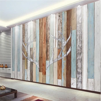 beibehang Papeis de parede un fondo de pantalla Personalizado en 3d Mural Retro Tablas de Madera de Antigüedades, Sala de estar Dormitorio TV Fondo Pared de papel
