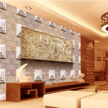 beibehang Personalizado frescos de cualquier tamaño y alto grado de limpiar el río mapa en tres dimensiones de alivio de la sala de estar pared de fondo