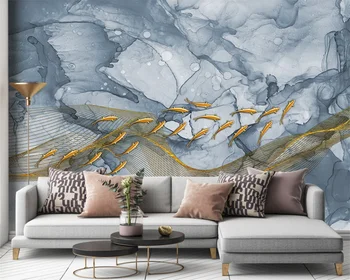 beibehang Personalizado nuevo y moderno minimalista tinta gris, oro en relieve de la línea de fondo del papel pintado de la pared de artículos de decoración para el hogar
