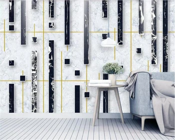 beibehang un fondo de pantalla Personalizado mural en 3d de la moda moderna de oro a cuadros geométricos nuevo Chino de fondo de la pared de Papel de parede