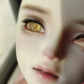 BJD Ojos de la muñeca de ojos de 8 mm-18 mm lindo muñeco de yeso dorado en los Ojos, por los juguetes de 1/8 1/6 1/4 1/3 SD DD muñeca accesorios 8 mm-18 mm muñeca de ojos