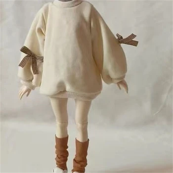 BJD ropa de la muñeca para 1/4 lindo muñeco de arco suéter 1/4 ropa traje de muñeca accesorios