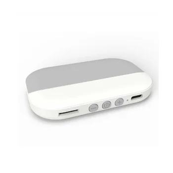 Bluetooth 5.2 Altavoz Inalámbrico de Conducción Ósea Caja de Música Soporte de Tarjeta TF Mini StereoPlayer Bajo la Almohada(Gris)