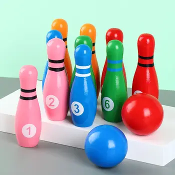 Bolos Conjunto de la Bola de Niños Para el Juego de los Niños de Bolos de juguete