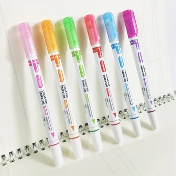 Bolígrafos de colores Doble punta de rotuladores con las Diferentes Formas de Línea Fina para Scrapbooking Diario de Fabricación de Tarjetas