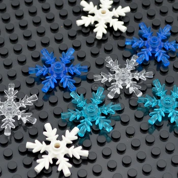 BRICOLAJE Accesorios de Copo de nieve, Cristal de Hielo Ladrillos 42409 Compatible Con el Tamaño de la Creatividad de Bloques de Construcción de Juguetes de Construcción Para Niños