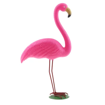 Brillante Rosa Flamingo Permanente Estanque De Jardín De Adorno De Plástico Señuelo De La Barra De Decoración