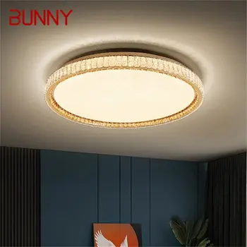 BUNNY Moderno Simple Creativos del LED Lámparas de Techo de Cristal Decorativos Para el Hogar Dormitorio Iluminación