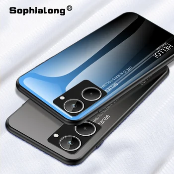 Cajas del teléfono de OPPO Realme 10 4G 5G de Cristal Templado Cubierta Suave de TPU Bordes Completo Protector Anti Scratch