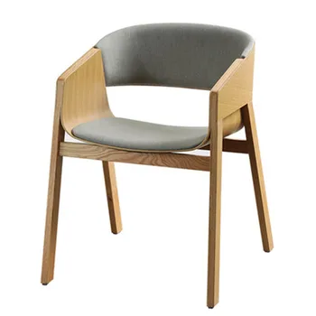 Caliente de bastones de madera maciza silla de comedor diseñador creativo sillón minimalista moderno tienda de té, café restaurante de la silla de Brazos Incluido