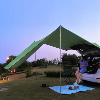 Camping Coche de Lado Tejado de la Tienda de campaña a prueba de Sol de Automóviles en la Azotea de la Lluvia Toldo Plegable Llevar Resistente al aire libre de la Playa de Coches Accesorios