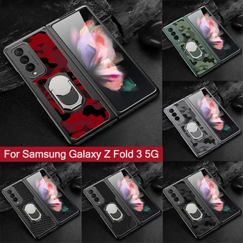 Camuflaje Armadura Caso Para Samsung Galaxy Z doble de 3 5G Anti-golpe de Protección Con el Anillo de la Cubierta Dura para el Samsung Z doble de 3 5G Caso