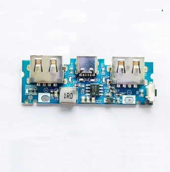 Cargador de Baterías de litio LED de la tarjeta Dual USB 5V 2,4 a Micro/Tipo-C USB Móvil del Banco del Poder de 18650 Módulo de Carga