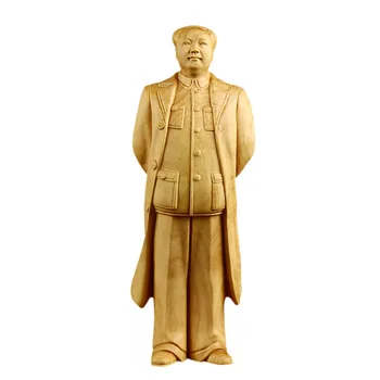 China del Gran Líder Mao Zedong Carácter estatua de madera Maciza tallada a mano de Alta calidad de la decoración del hogar Monumento de la estatua de 20cm