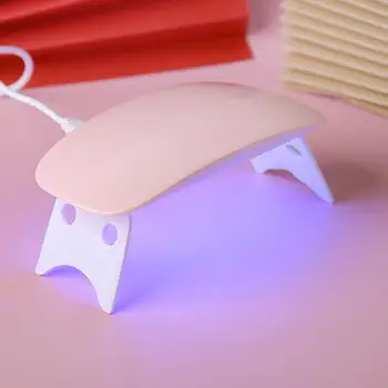 Clavo de la Lámpara UV caja Fuerte Portátil de Fácil manejo Mini Curado Gel Polish de Uñas Secador de LED del Clavo de la Lámpara Mujeres Suministro