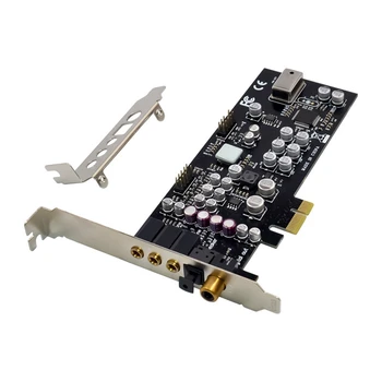 CM8828 PCI-E X1 7.1 CH Temperatura de Llenado de la Tarjeta de Sonido de calidad Profesional HD de Audio y Video Equipo de Juego de la Tarjeta de Expansión