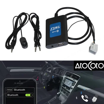 Coche DMC USB de Bluetooth Digital de la Música Cambiador de AUX 12-pin Adaptador de Interfaz para VW Audi Skoda Seat de 8 pines Radio CD MP3 Entrada de Audio