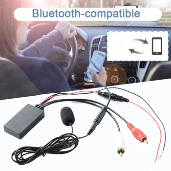 Coche Inalámbrico Receptor Bluetooth Módulo Adaptador AUXILIAR de la Música de Audio Estéreo Receptor Bluetooth 5.0 de Radio Cable Adaptador de Conector 2RCA