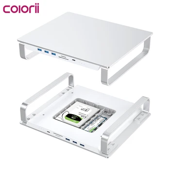 Colorii recomiendo stand y 6 en 1 USB hub hdd ssd m2 caja de disco duro de la estación de acoplamiento para Imac