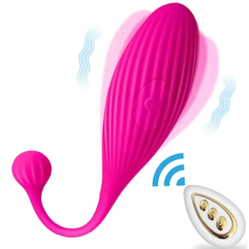 Control Remoto inalámbrico Salto Huevo Huevo Vibrador Juguete del Sexo para las Mujeres Plug Anal Wearable Vibrador G-Spot Amor de Huevo Productos para Adultos