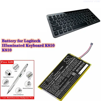 CS de la Batería 3.7 V/1500mAh 533-000114 para Logitech IIIuminated Keyboard K810