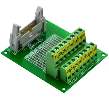 CZH-LABORATORIOS de IDC-16 Masculino Encabezado Conector de la Placa Adaptadora de Módulo, IDC Tono De 0.1