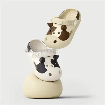 De Verano para niños de Bebé Niños Niñas Sandalias antideslizantes Vacas Plana de Suela Suave de la Playa de Zapatillas de los Niños de Jardín de las Mulas, Zapatos