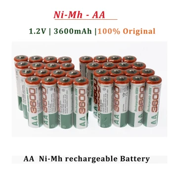 Dolidada 1.2 v 3600mah 2A Ni-mh Recargables AA de la Batería de 3600 Mah Baterías para la Cámara de los Relojes de los Ratones de los Ordenadores Bateria Accesorio