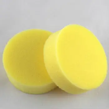 Durable 1Pc/12Pcs Fiable Amarillo Densa Espuma de la Esponja de la Auto-Cuidado de la Limpieza del Coche de la Esponja sin Esfuerzo para el Hogar