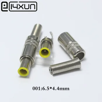 EClyxun 10Pcs Metal 6.5x4.4/6.0x4.4mm 6.5*4.4/6.0*4.4 mm DC Power Jack Macho de Enchufe con Clavija