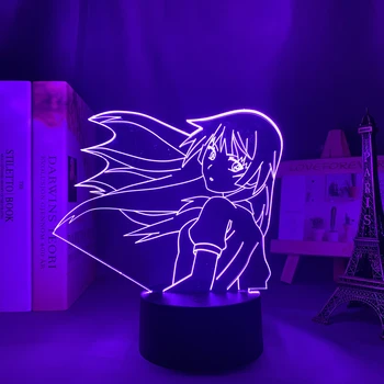 El Anime de Luz Led de Bakemonogatari para el Dormitorio de Decoración de la Luz de la Noche del Manga de Hijos de Regalo de Cumpleaños de la Sala de Anime en 3d Lámpara de Bakemonogatari