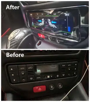 El coche de Aire Acondicionado de Visualización de Panel de alimentación para Maserati GT/GTS/GF/MC Android 9.0 LCD de CA Pantalla Multimedia