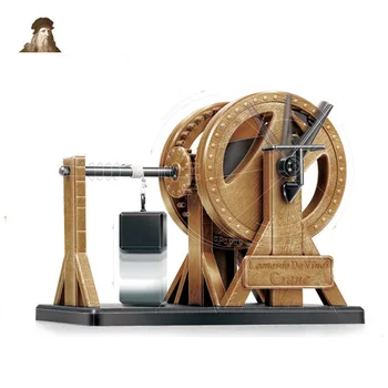 El envío libre de la Academia 18175 Leonardo Da Vinci Machines modelo de Serie del kit de Palanca clásico de la grúa de Educación de la asamblea de plástico Modelo