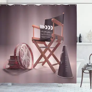 El Teatro de la película Cortina de la Ducha,Objetos de La Industria del Cine de Hollywood de imágenes en Movimiento de la Cinematografía Concepto de cuarto de Baño Cortinas de Conjuntos